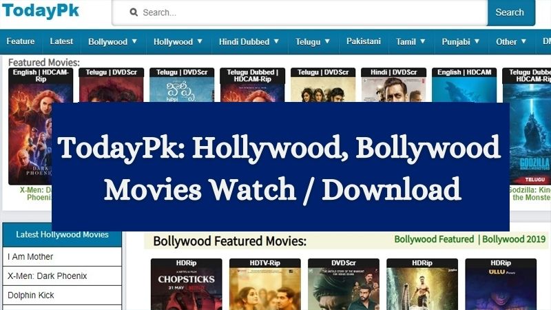 TodayPk Hollywood, Bollywood Movies Download