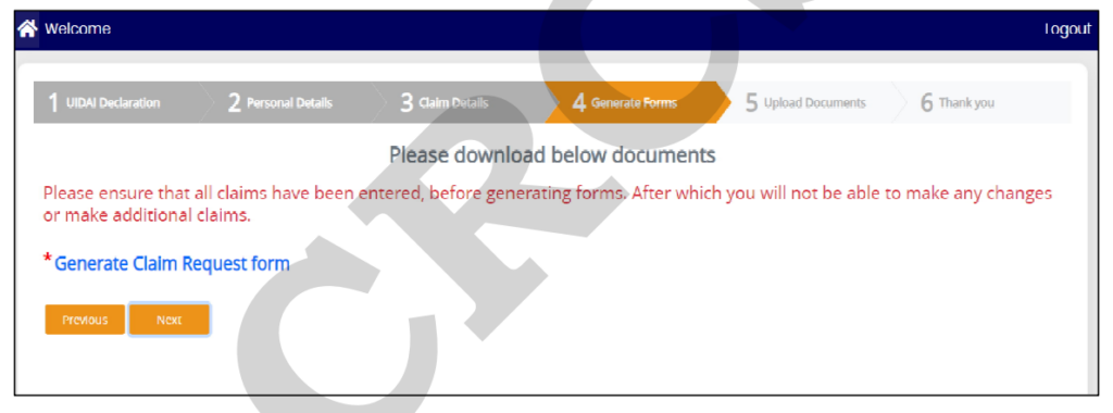 Submit Claim & Download Document 